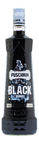 Puschkin Black Berries Schwarze Johannisbeeren Likör - 1 Liter 16,6% vol