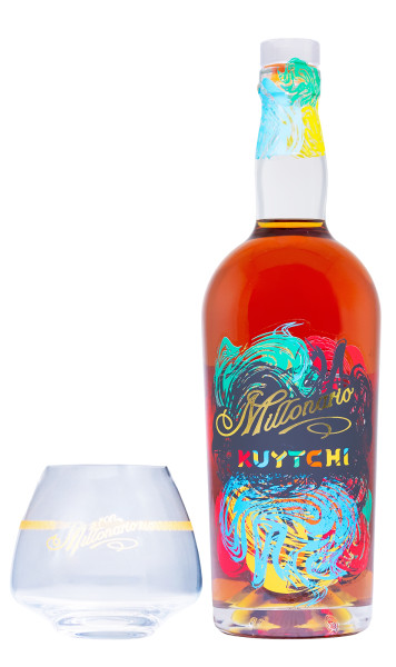 Bundle: Millonario Kuytchi Spirit Drink + Ron Millonario Glas - 0,7L 40% vol