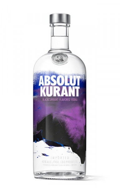 Absolut Kurant Flavoured Vodka - 1 Liter 40% vol