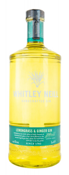 Whitley Neill Lemongrass & Ginger Gin - 1 Liter 43% vol