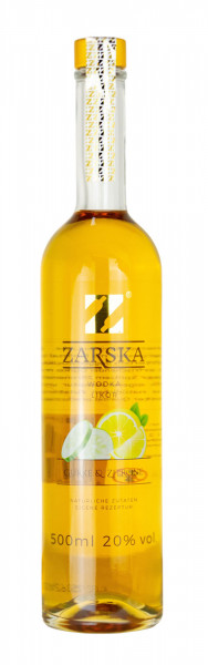 Zarska Gurke & Zitrone Wodka-Likör - 0,5L 20% vol
