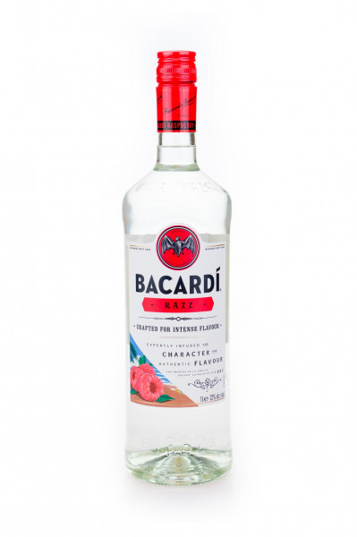 Bacardi RAZZ Spirituose mit Rum und Himbeergeschmack - 1 Liter 32% vol