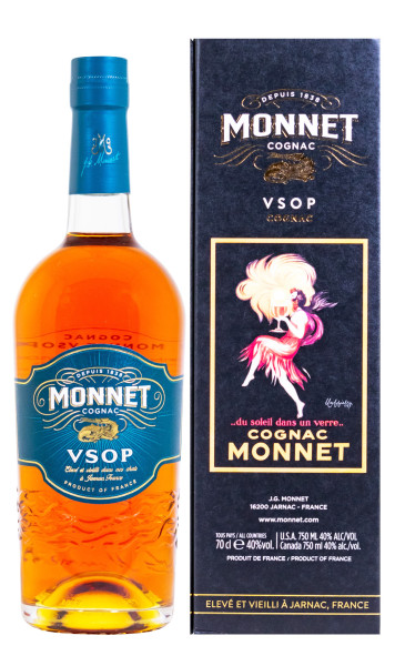 Monnet Cognac VSOP - 0,7L 40% vol