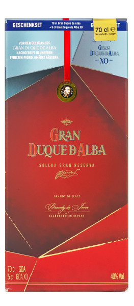Gran Duque D Alba Geschenkbox mit XO Mini - 0,7L 40% vol