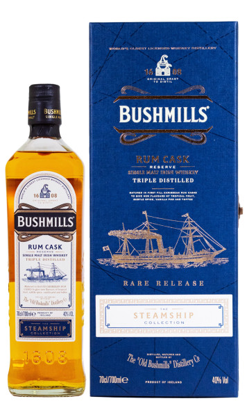 Bushmills Steamship Rum Cask Single Malt Irish Whisky - 0,7L 40% vol