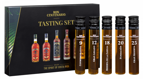 Paket [5 x 0,05 L] Centenario Rum Tasting Set - 0,25L 50% vol