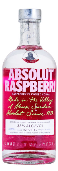 Absolut Raspberri Flavoured Vodka - 0,7L 38% vol