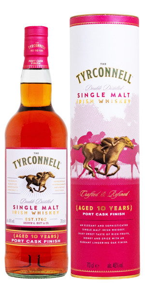 Tyrconnell 10 Jahre Port Cask Finish Single Malt Irish Whiskey - 0,7L 46% vol