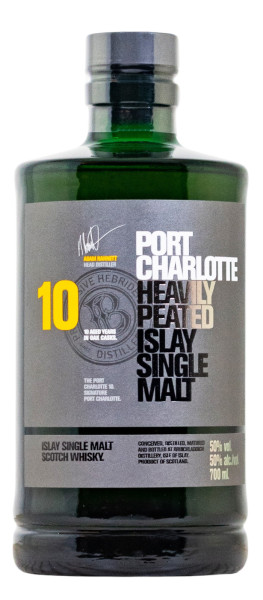 Port Charlotte 10 Jahre Heavily Peated Islay Single Malt Scotch Whisky - 0,7L 50% vol