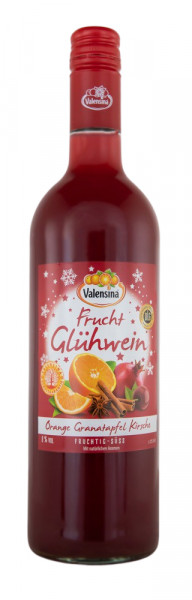 Valensina Orange-Granatapfel-Kirsche-Glühwein - 0,75L 8% vol
