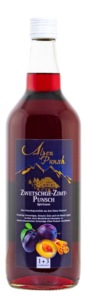 Alpenpunsch Zwetschge Zimt - 1 Liter 32% vol