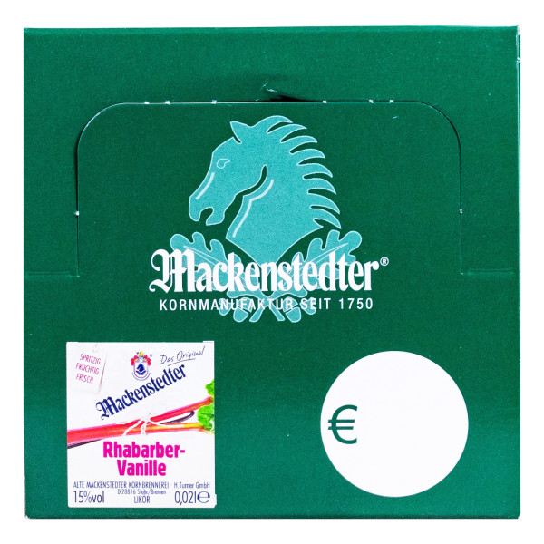 Paket [25 x 0,02L] Mackenstedter Rhabarber-Vanille - 0,5L 15% vol