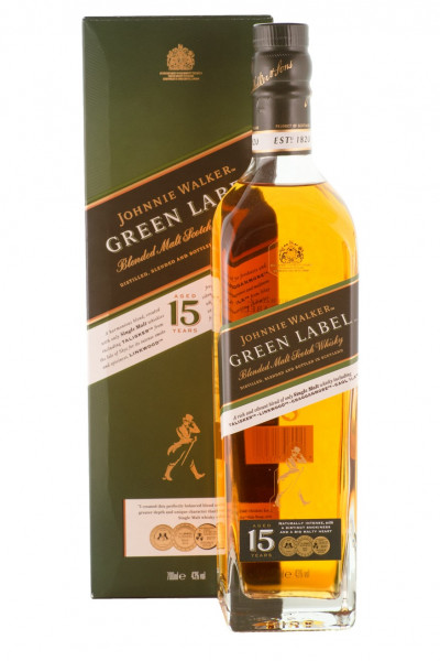 Johnnie Walker Green Label 15 Jahre Scotch Whisky - 0,7L 43% vol