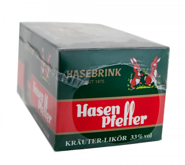 Paket [20 x 0,02L] Hasenpfeffer Kräuterlikör - 0,4L 33% vol