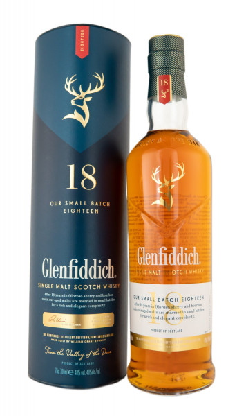 Glenfiddich 18 Jahre Single Malt Scotch Whisky - 0,7L 40% vol