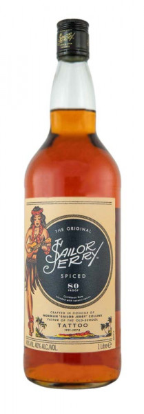 Sailor Jerry Spiced Spirituose - 1 Liter 40% vol