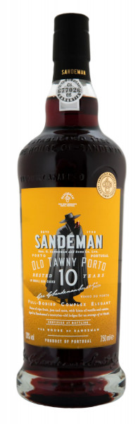 Sandeman Old Tawny Porto 10 Jahre - 0,75L 20% vol