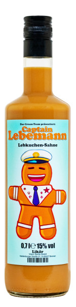 Captain Lebemann Lebkuchen-Sahne Likör - 0,7L 15% vol