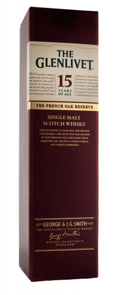 The Glenlivet 15 Jahre French Oak Reserve Single Malt Scotch Whisky - 0,7L 40% vol