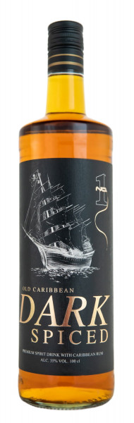No. 1 Old Caribbean Dark Spiced Spirituose auf Rum-Basis - 1 Liter 35% vol