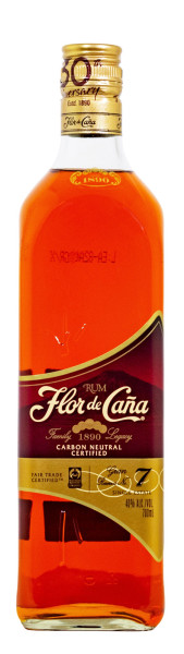 Flor de Cana Grand Reserva 7 Jahre brauner Rum - 0,7L 40% vol