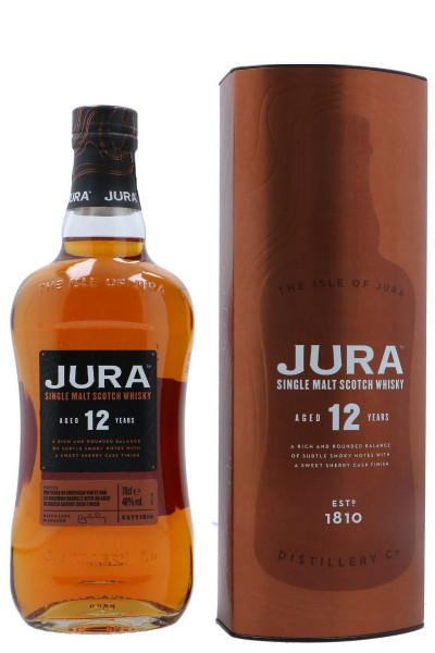 Isle of Jura 12 Jahre Single Malt Scotch Whisky - 0,7L 40% vol