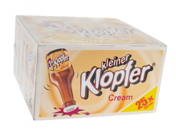 Paket [25 x 0,02L] Kleiner Klopfer Cream Sahne - 0,5L 17% vol