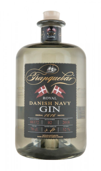 Tranquebar Royal Danish Navy Gin - 0,7L 52% vol