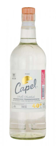Pisco Capel Double Distilled - 0,7L 40% vol