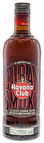 Havana Club Cuban Smoky Dark Rum - 0,7L 40% vol