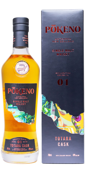 Pokeno Totara Cask Single Malt Whisky - 0,7L 46% vol