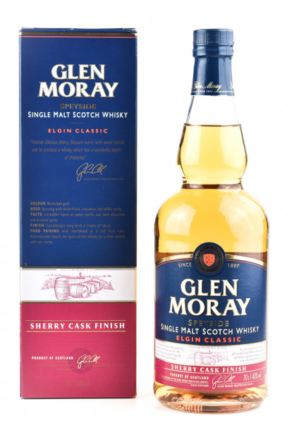 Glen Moray Sherry Cask Finish Single Malt Scotch Whisky - 0,7L 40% vol