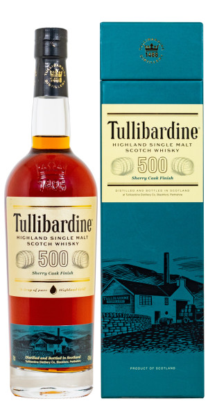 Tullibardine 500 Sherry Finish Highland Single Malt Scotch Whisky - 0,7L 43% vol
