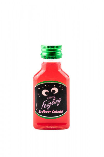 Kleiner Feigling Erdbeer Colada Shot in der Glas-Flasche - 0,02L 15% vol