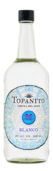 Topanito Blanco 100% Agave Tequila - 1 Liter 40% vol