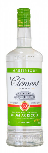 Clement Rhum Agricole Blanc - 1 Liter 50% vol