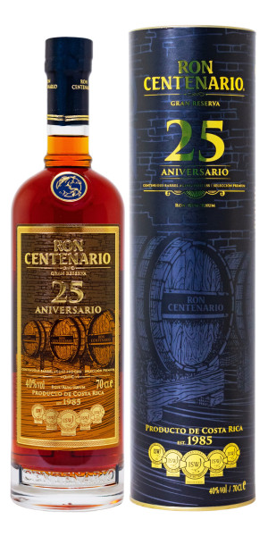 Ron Centenario Gran Reserva 25 Jahre Sistema Solera Rum - 0,7L 40% vol