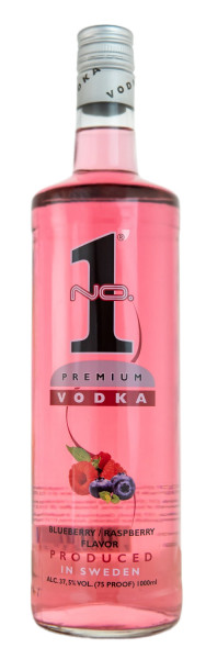 No. 1 Vodka Raspberry & Blueberry - 1 Liter 37,5% vol