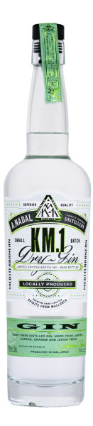 KM.1 Small Batch Destilled Dry Gin - 0,7L 40% vol