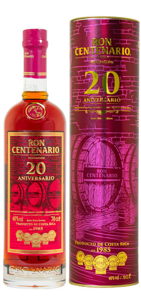 Ron Centenario 20 Jahre Sistema Solera Rum - 0,7L 40% vol