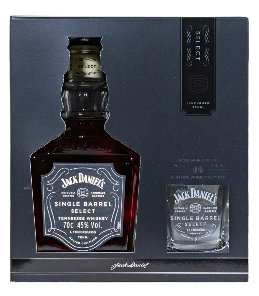 Jack Daniels Single Barrel + Glas - 0,7L 45% vol