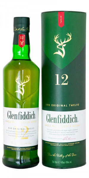 Glenfiddich 12 Jahre Single Malt Scotch Whisky - 0,7L 40% vol