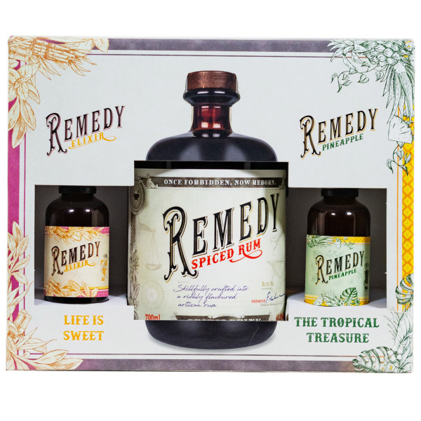 Remedy Spiced mit 2 Minaturen - 0,8L 38,5% vol
