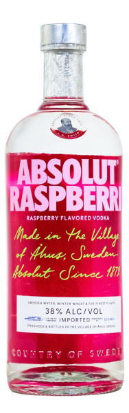 Absolut Raspberry Flavoured Vodka - 1 Liter 38% vol