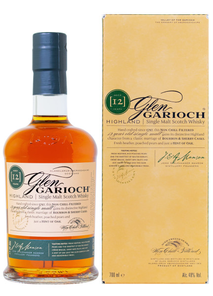 Glen Garioch 12 Jahre Single Malt Scotch Whisky - 0,7L 48% vol