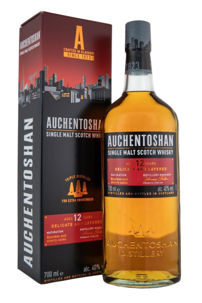 Auchentoshan 12 Jahre Single Malt Scotch Whisky - 0,7L 40% vol