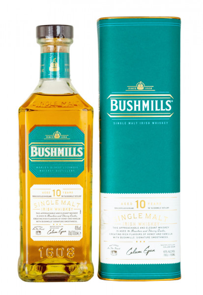 Bushmills 10 Jahre Single Malt Irish Whiskey - 0,7L 40% vol