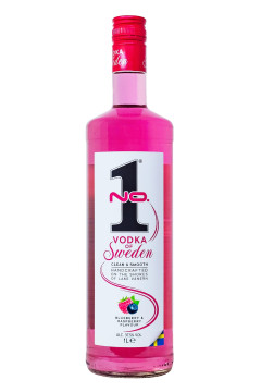 No. 1 Vodka Raspberry & Blueberry - 1 Liter 37,5% vol No. 1 Vodka Raspberry & Blueberry - 1 Liter 37,5% vol