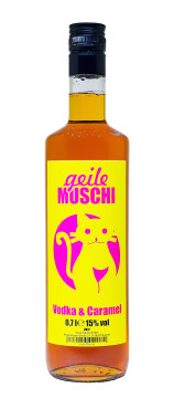 Geile Muschi Vodka & Caramel - 0,7L 15% vol Geile Muschi Vodka & Caramel - 0,7L 15% vol
