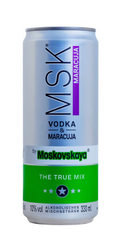 MSK Vodka & Maracuja - 0,33L 10% vol MSK Vodka & Maracuja - 0,33L 10% vol